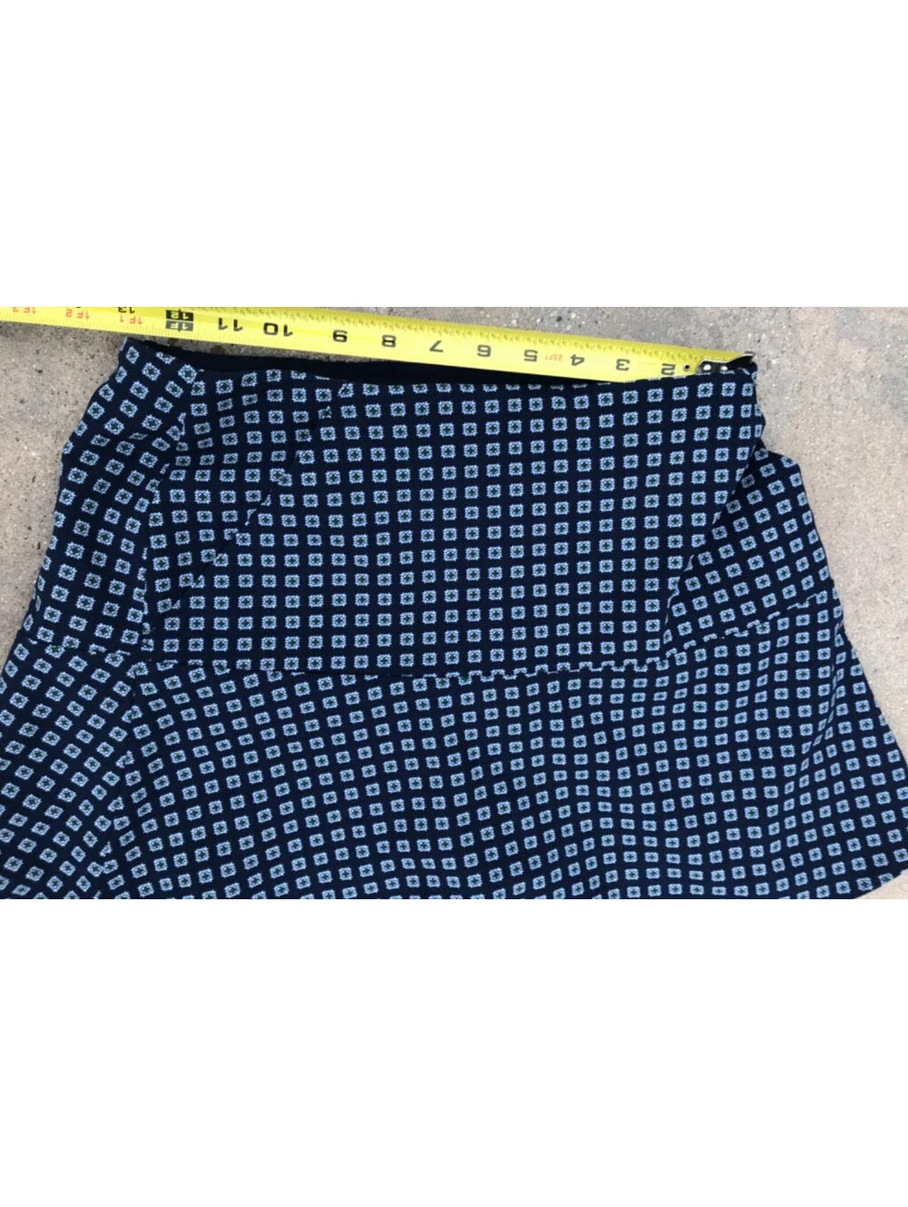 Polo Ralph Lauren Girls Size 2 Flare Skirt Estate Skort Blue Diamond Pattern